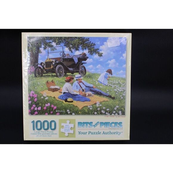 Bits & Pieces T for Three 1000 Piece Puzzle art by John Sloane ~ New Sealed - Picture 1 of 6